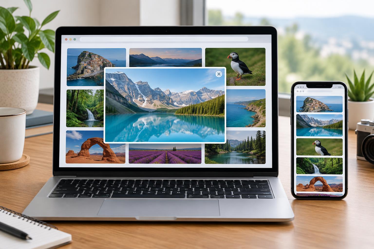 Build a Responsive Photo Gallery With a Full-Size Image View